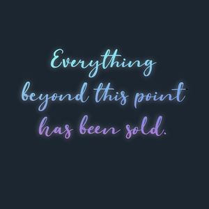 Everything beyond this point has been sold.